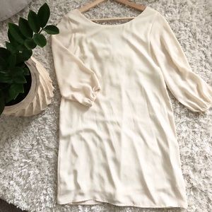 Cream shift dress